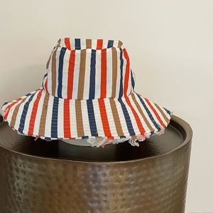 Brixton Lisbon packable bucket hat, multi stripe